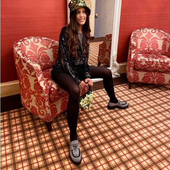 Prada Crystal Logo Flat Loafers - Picture 3 of 10